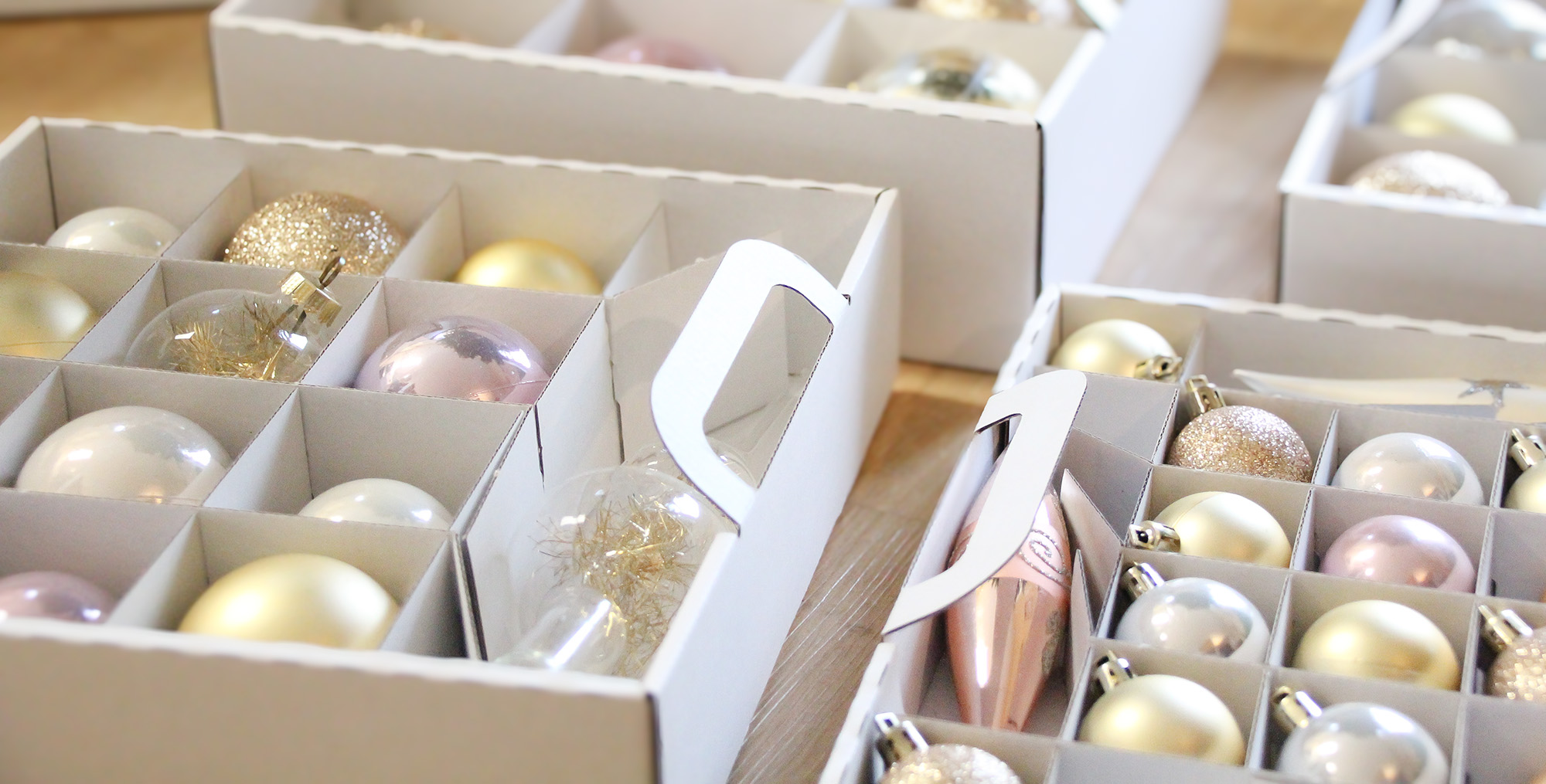 Weihnachtsdekoration praktisch aufbewahren